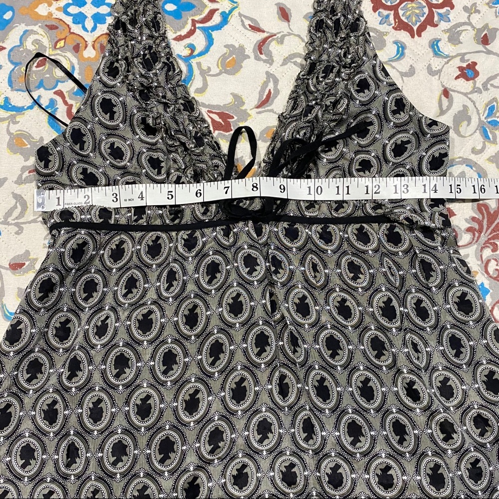 J. Crew Silk Blend Cameo Design Halter Tank Top - Picture 10 of 12